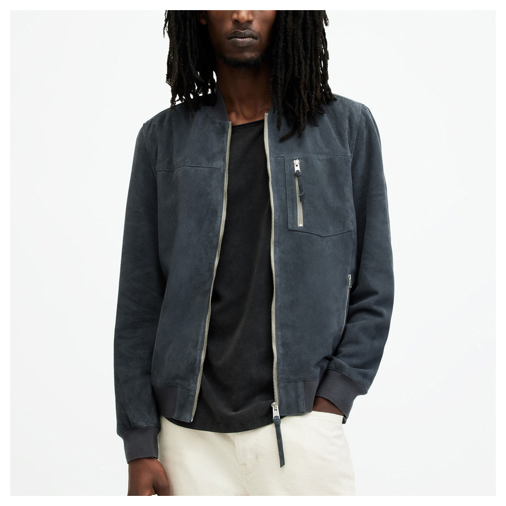 All saints suede bomber cheap jacket